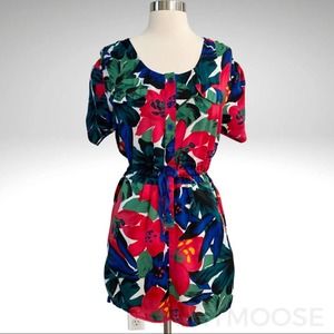 ARMANI EXCHANGE Silky Tropical Romper Size 6